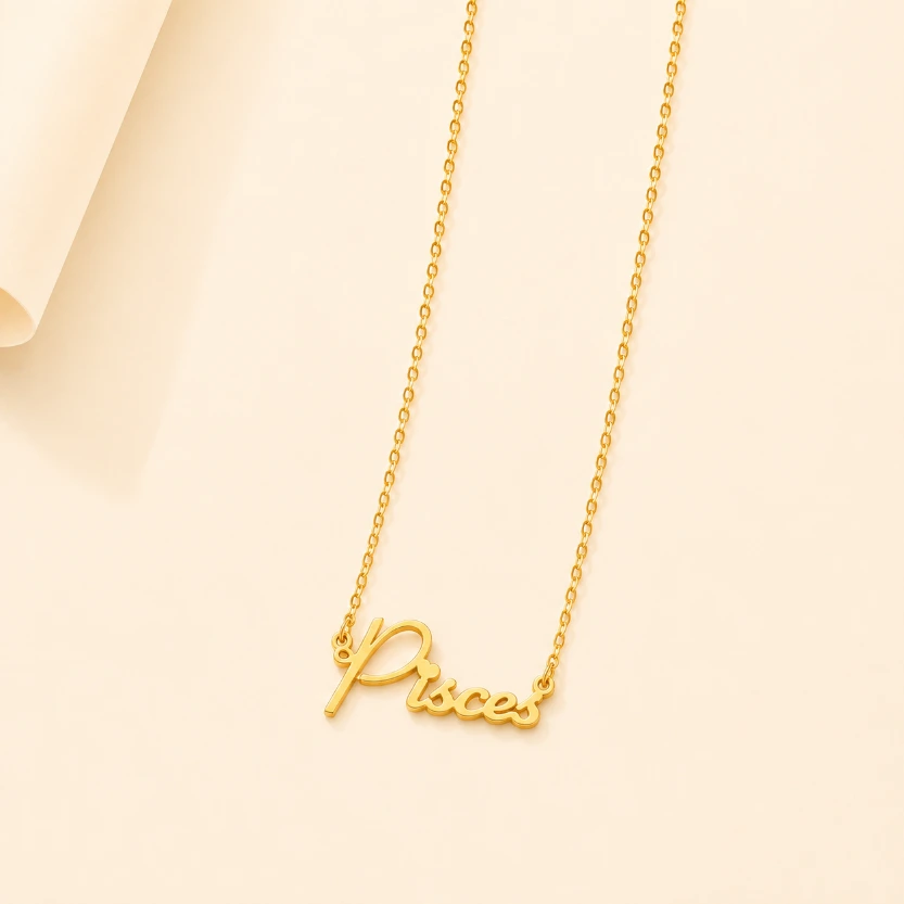 Pisces Constellation Necklace 18K Gold Plated