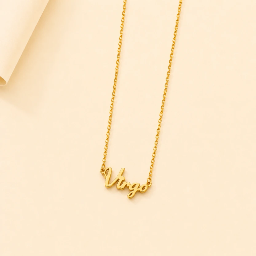 Virgo Constellation Necklace 18k Gold Plated