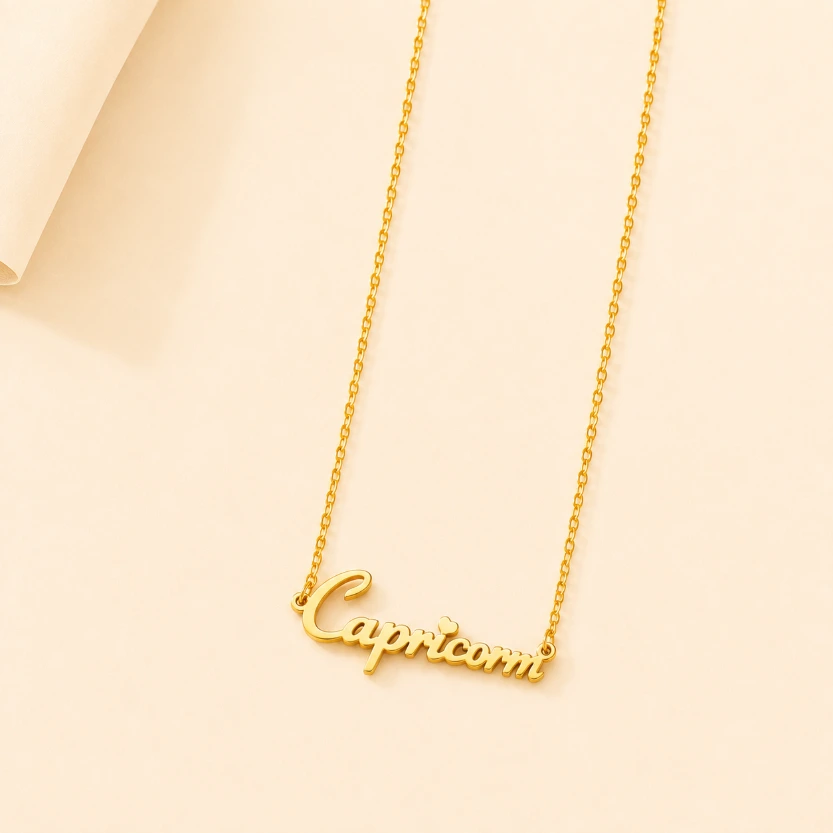 Capricorn Constellation Necklace 18k Gold Plated