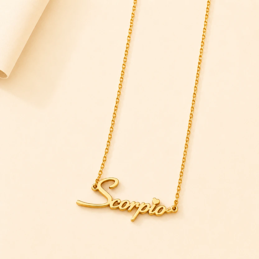 Scorpio Constellation Necklace 18k Gold Plated