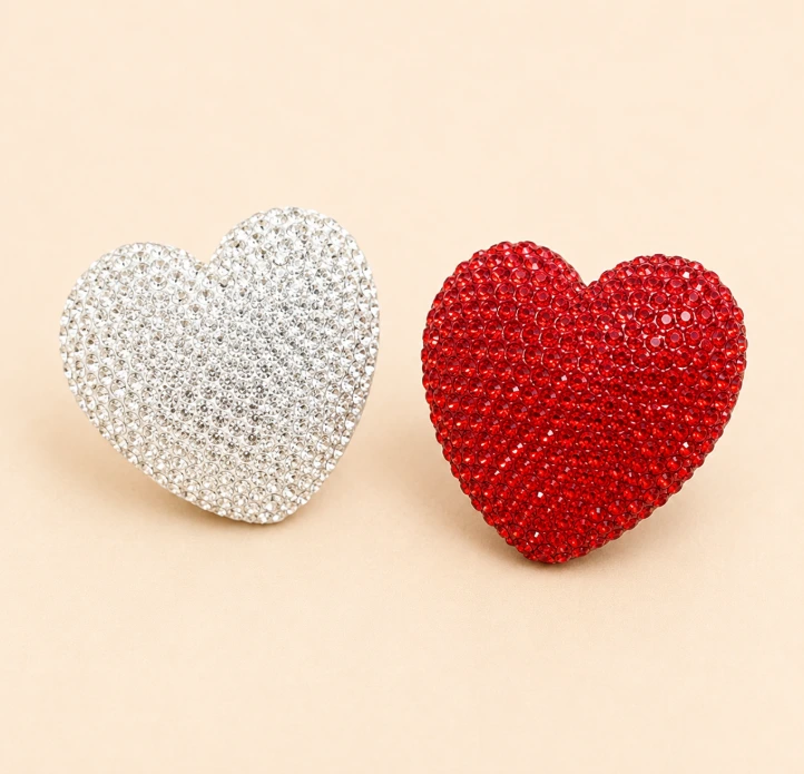 Heart Affair Statement Ring (White)