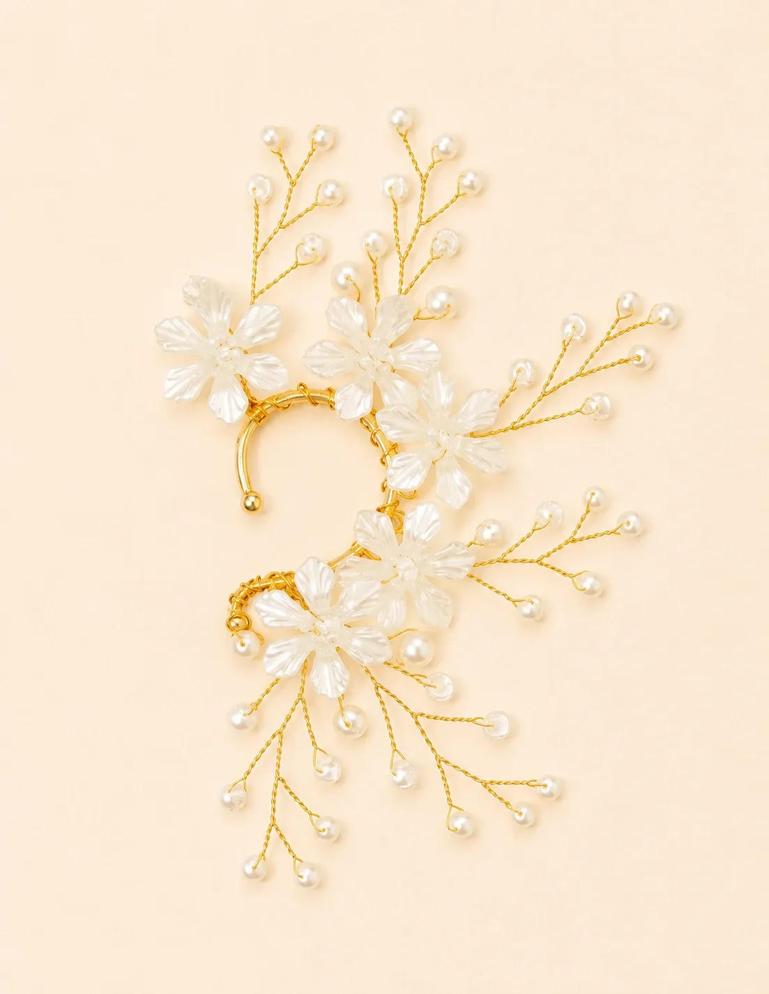 Floral Pearl Earcuff