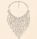 Glamour Drop Statement Necklace