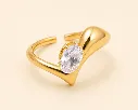 Halo Edge Ring 18k Gold Plated