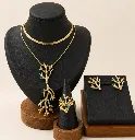 Reefline Turquoise Coral Necklace 18k Gold Plated
