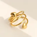 Heartbound Ring 18k Gold Plated