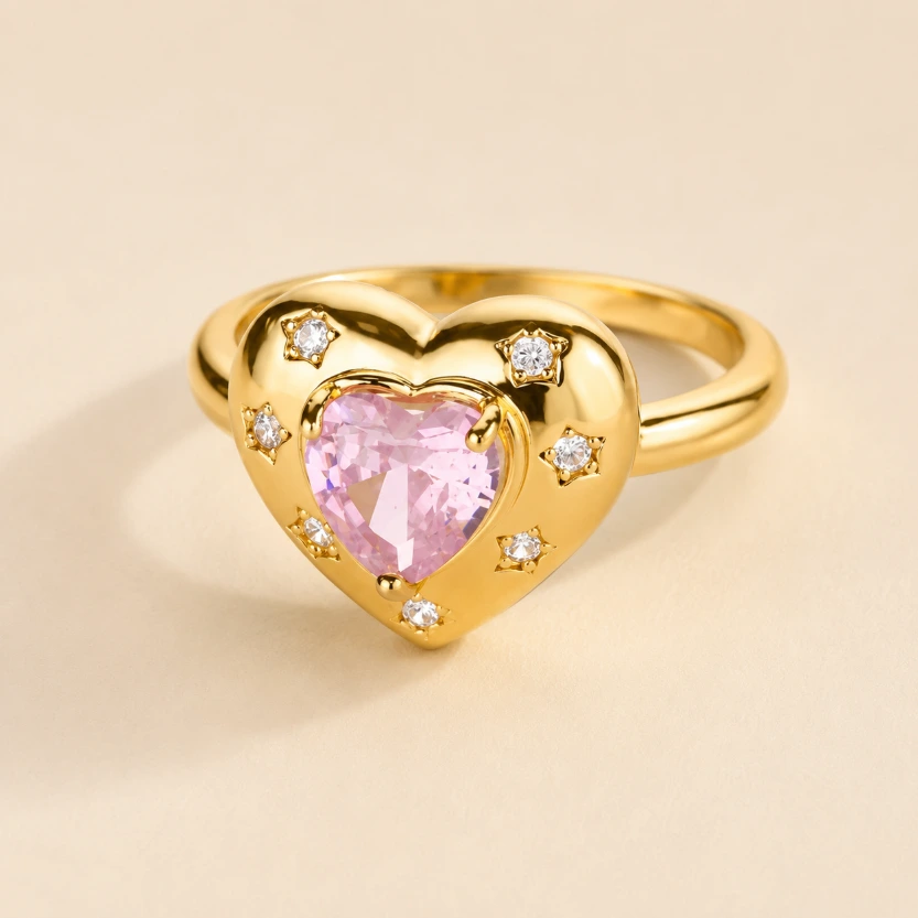 Pink Reverie Ring 18k Gold Plated