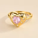 Pink Reverie Ring 18k Gold Plated