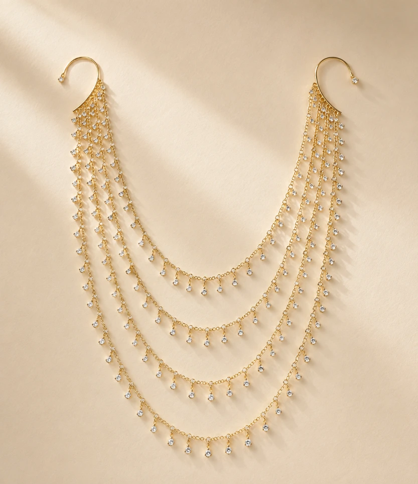Crystal Veil Earrings