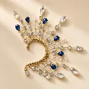 Sapphire Drift Earcuff