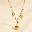 Ocean Link Necklace 18k Gold Plated