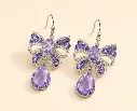 Lavender Wing Earrings