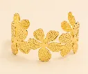 Petal Weave Bangle 18k Gold Plated