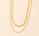 Dual Texture Chain Necklace