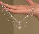 Crystal Drape Pearl Necklace