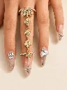 Leaf Hand Chain Ring