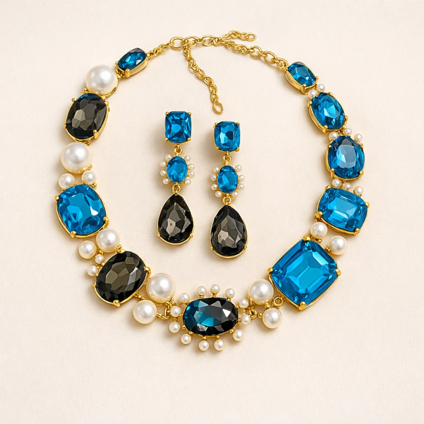 The Sapphire Empress Necklace Set