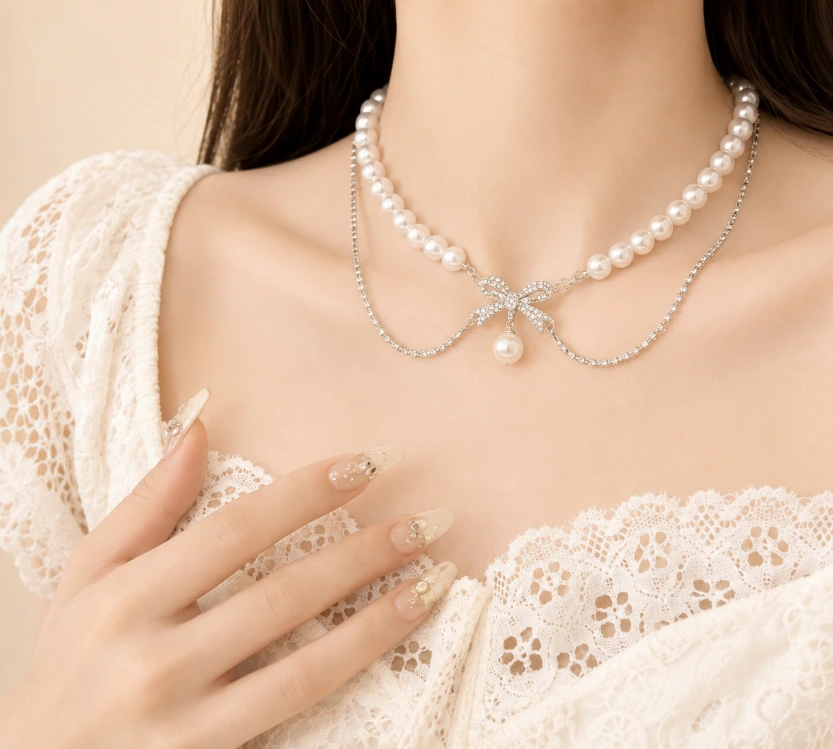 Camelia Flower Necklace