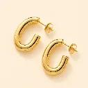 Minimal Luxe 18k Gold Plated Earrings